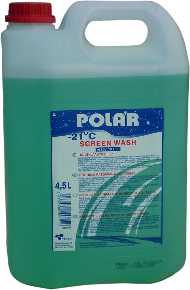 Polar K202218 Winter windshield washer fluid, -21°C, 4,5l K202218: Buy near me in Poland at 2407.PL - Good price!