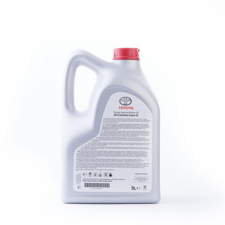 Toyota 08880-80365 Engine oil Toyota Motor Oil 0W-30, 5L 0888080365: Buy near me in Poland at 2407.PL - Good price!