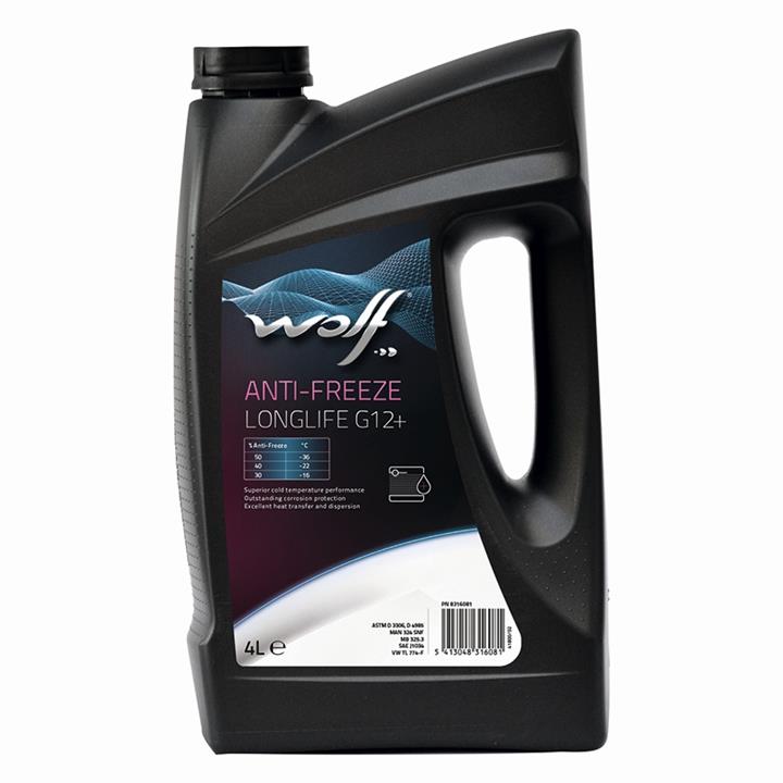 Wolf 8316081 Antifreeze Wolf G12+ red, concentrate, 4L 8316081: Buy near me in Poland at 2407.PL - Good price!