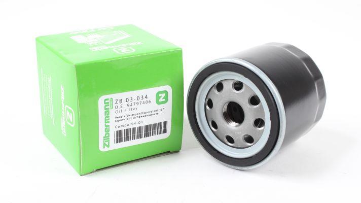 Zilbermann 03-034 Oil Filter 03034: Buy near me in Poland at 2407.PL - Good price!