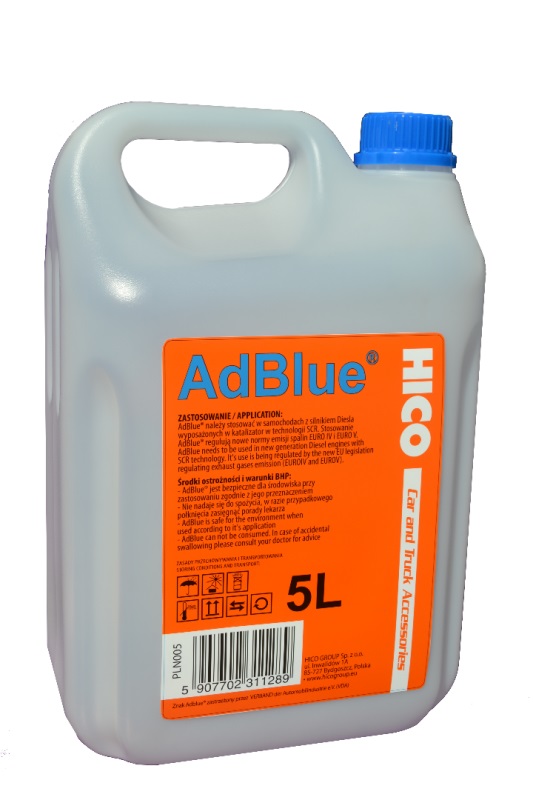 Hico PLN015 AdBLUE fluid, 5 l PLN015: Buy near me in Poland at 2407.PL - Good price!