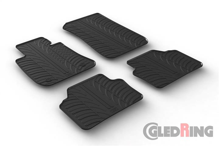 GledRing 0350 Interior mats GledRing rubber black for BMW 3-series (2005-2012) 0350: Buy near me in Poland at 2407.PL - Good price!