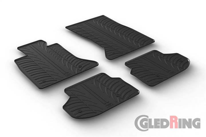 GledRing 0351 Interior mats GledRing rubber black for BMW 5-series (2010-2017) 0351: Buy near me in Poland at 2407.PL - Good price!