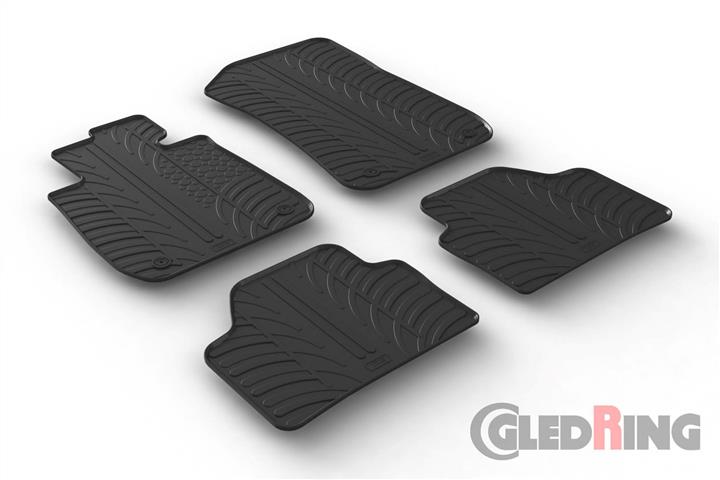 GledRing 0352 Interior mats GledRing rubber black for BMW X1 0352: Buy near me in Poland at 2407.PL - Good price!