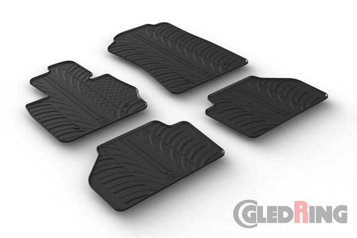 GledRing 0357 Interior mats GledRing rubber black for BMW X3 (2010-2017) 0357: Buy near me in Poland at 2407.PL - Good price!