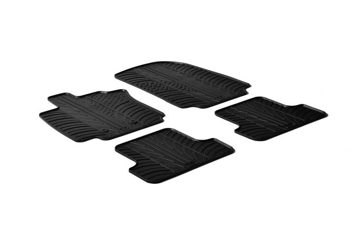 GledRing 0041 Interior mats GledRing rubber black for Renault Clio (2005-2014), set 0041: Buy near me at 2407.PL in Poland at an Affordable price!