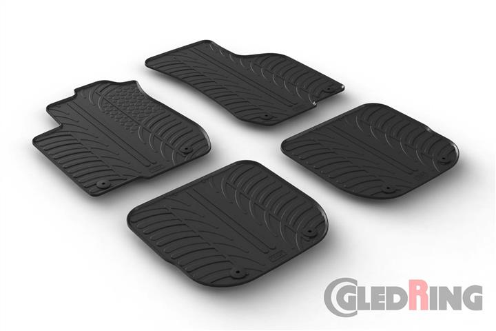 GledRing 0254 Interior mats GledRing rubber black for Audi A3 (1996-2003), set 0254: Buy near me in Poland at 2407.PL - Good price!