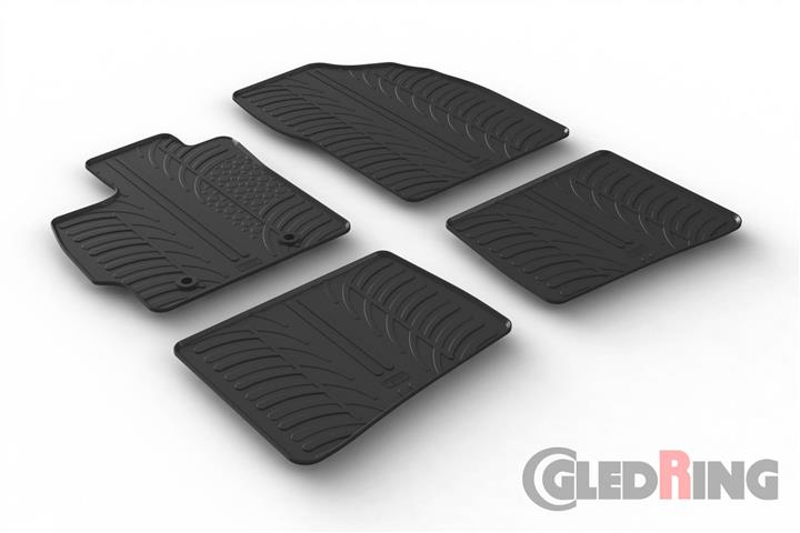 GledRing 0270 Interior mats GledRing rubber black for Toyota Prius (2009-2015), set 0270: Buy near me in Poland at 2407.PL - Good price!