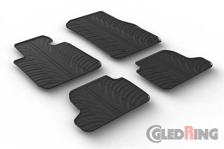 GledRing 0344 Коврики салона GledRing резиновые черные для BMW 2-series (2014-), комплект 0344: Купить в Польше - Отличная цена на 2407.PL!