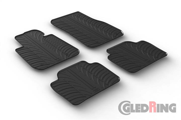 GledRing 0359 Interior mats GledRing rubber black for BMW 3-series (2012-), set 0359: Buy near me in Poland at 2407.PL - Good price!