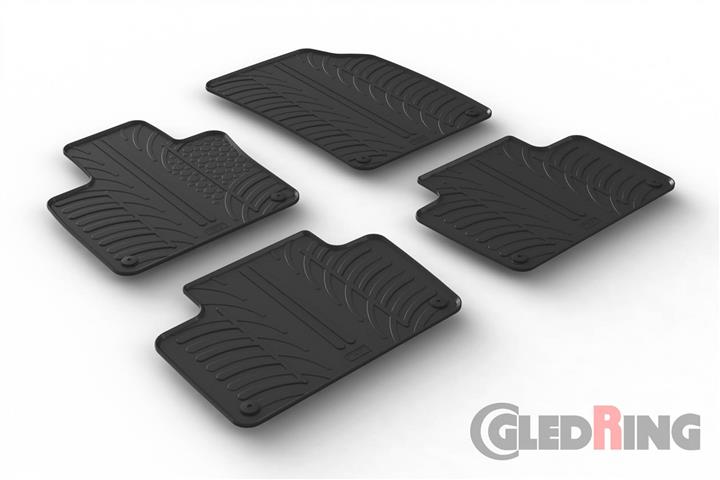 GledRing 0388 Interior mats GledRing rubber black for Volvo Xc90 (2015-), set 0388: Buy near me in Poland at 2407.PL - Good price!