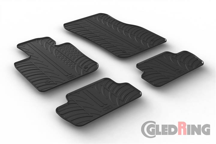 GledRing 0407 Килимки салону GledRing гумові чорні для BMW Mini (2014-), комплект 0407: Приваблива ціна - Купити у Польщі на 2407.PL!