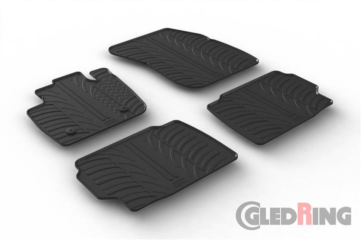 GledRing 0551 Interior mats GledRing rubber black for Ford Mondeo (2014-), set 0551: Buy near me in Poland at 2407.PL - Good price!