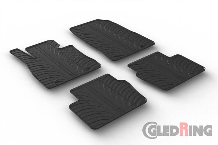GledRing 0221 Interior mats GledRing rubber black for Mazda 2 (2014-), set 0221: Buy near me in Poland at 2407.PL - Good price!