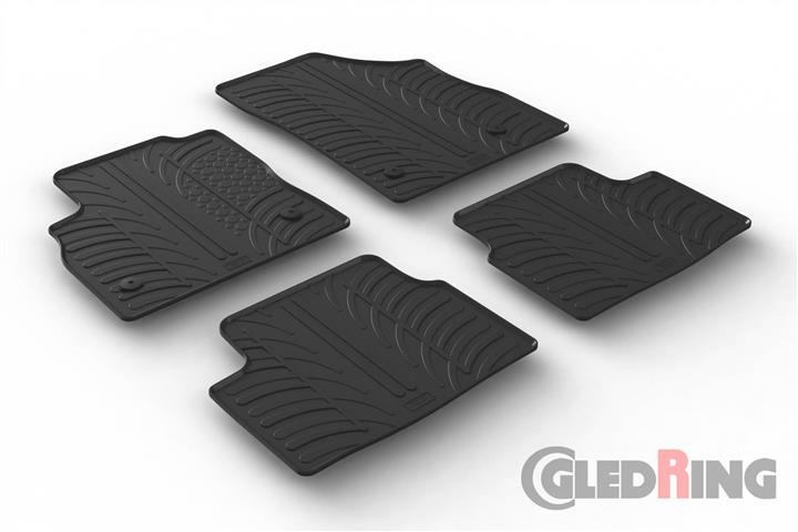 GledRing 0094 Interior mats GledRing rubber black for Opel Astra k (2016-), set 0094: Buy near me in Poland at 2407.PL - Good price!