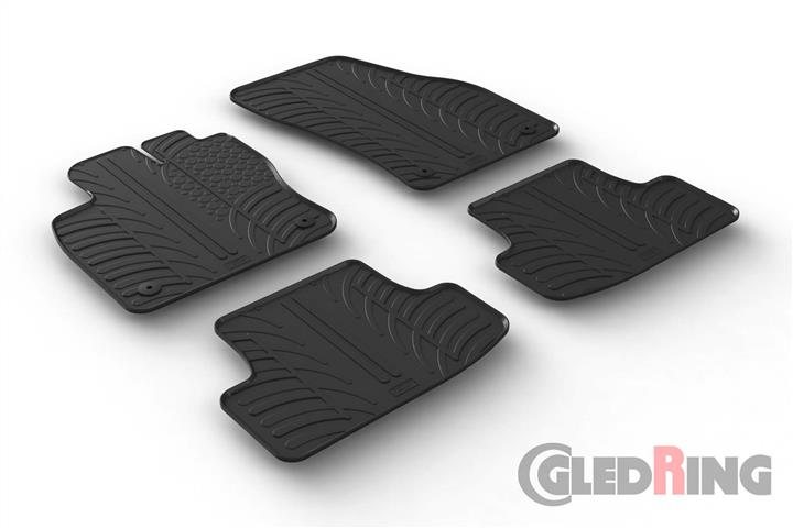 GledRing 0255 Interior mats GledRing rubber black for Audi Q2 (2016-), set 0255: Buy near me in Poland at 2407.PL - Good price!