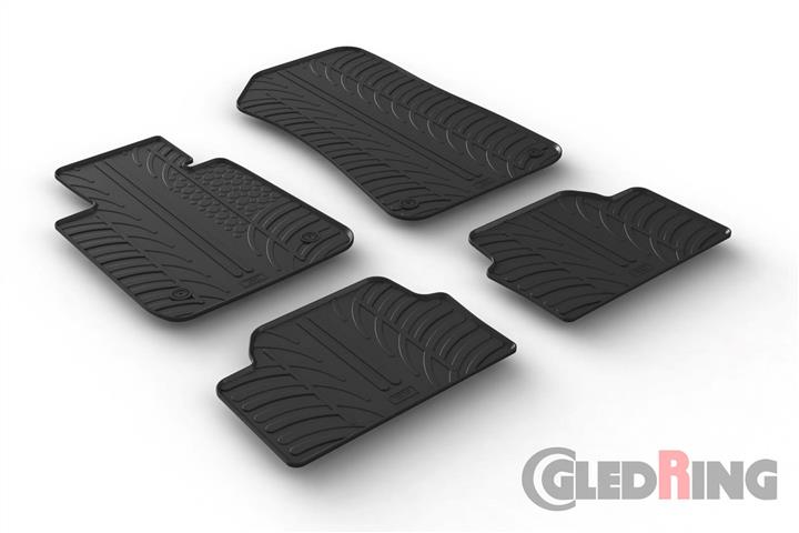 GledRing 0356 Interior mats GledRing rubber black for BMW 1-series (2004-2011), set 0356: Buy near me in Poland at 2407.PL - Good price!