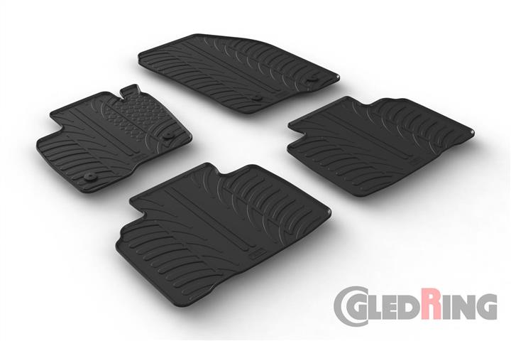 GledRing 0557 Коврики салона GledRing резиновые черные для Ford Edge (2015-), комплект 0557: Отличная цена - Купить в Польше на 2407.PL!