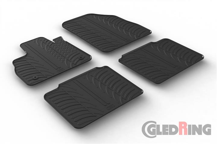 GledRing 0055 Interior mats GledRing rubber black for Renault Espace (2015-), set 0055: Buy near me at 2407.PL in Poland at an Affordable price!