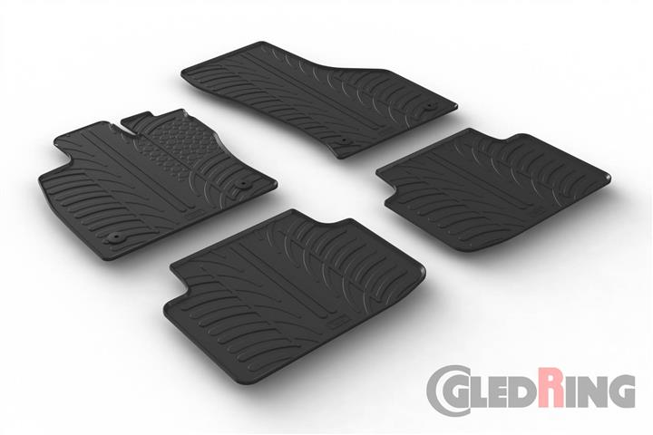 GledRing 0077 Коврики салона GledRing резиновые черные для Volkswagen Passat (2014-), комплект 0077: Отличная цена - Купить в Польше на 2407.PL!