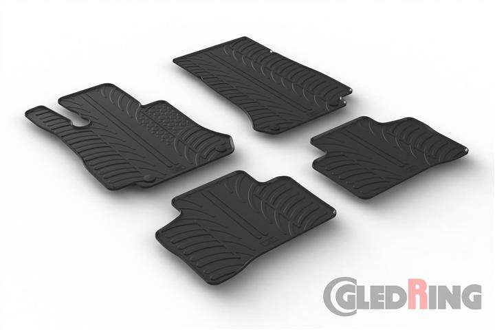 GledRing 0504 Коврики салона GledRing резиновые черные для Mercedes Glc-class (2015-), комплект 0504: Отличная цена - Купить в Польше на 2407.PL!