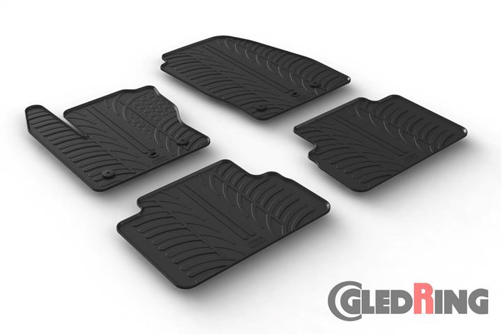 GledRing 0554 Коврики салона GledRing резиновые черные для Ford C-max (2010-), комплект 0554: Отличная цена - Купить в Польше на 2407.PL!