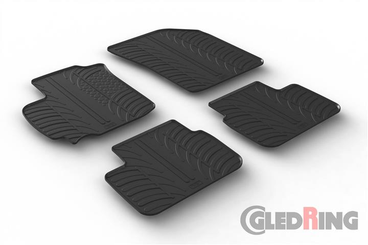 GledRing 0627 Interior mats GledRing rubber black for Suzuki Swift (2010-2017), set 0627: Buy near me at 2407.PL in Poland at an Affordable price!