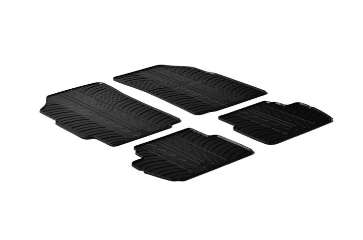 GledRing 0185 Interior mats GledRing rubber black for Chevrolet Spark (2009-2015), set 0185: Buy near me in Poland at 2407.PL - Good price!