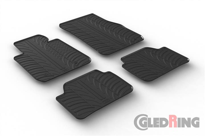 GledRing 0349 Коврики салона GledRing резиновые черные для BMW 1-series (2011-), комплект 0349: Отличная цена - Купить в Польше на 2407.PL!