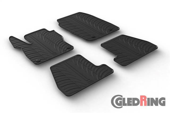 GledRing 0553 Коврики салона GledRing резиновые черные для Ford Focus (2015-2018), комплект 0553: Отличная цена - Купить в Польше на 2407.PL!