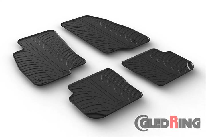 GledRing 0149 Interior mats GledRing rubber black for Fiat Punto (2012-), set 0149: Buy near me in Poland at 2407.PL - Good price!