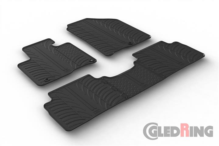 GledRing 0596 Interior mats GledRing rubber black for KIA Sorento (2015-), set 0596: Buy near me in Poland at 2407.PL - Good price!