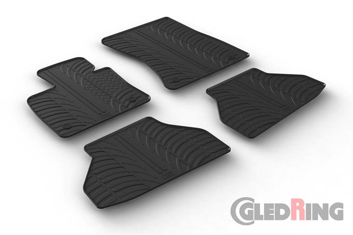 GledRing 0355 Килимки салону GledRing гумові чорні для BMW X6 (2008-2014), комплект 0355: Приваблива ціна - Купити у Польщі на 2407.PL!
