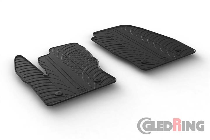 GledRing 0560 Коврики салона GledRing резиновые черные для Ford Transit connect (2016-), комплект 0560: Отличная цена - Купить в Польше на 2407.PL!