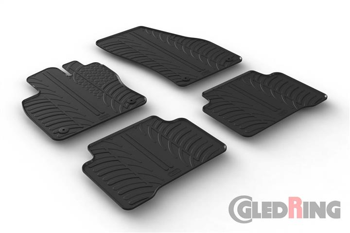 GledRing 0079 Interior mats GledRing rubber black for Volkswagen Touran (2015-), set 0079: Buy near me at 2407.PL in Poland at an Affordable price!