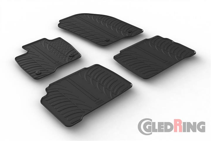 GledRing 0552 Килимки салону GledRing гумові чорні для Ford Galaxy (2015-), комплект 0552: Приваблива ціна - Купити у Польщі на 2407.PL!