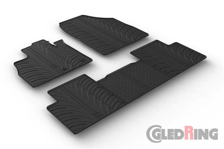 GledRing 0035 Interior mats GledRing rubber black for Renault Scenic (2016-) 0035: Buy near me in Poland at 2407.PL - Good price!