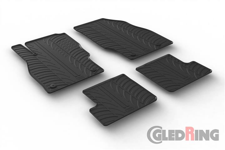GledRing 0090 Interior mats GledRing rubber black for Opel Adam (2013-) 0090: Buy near me in Poland at 2407.PL - Good price!