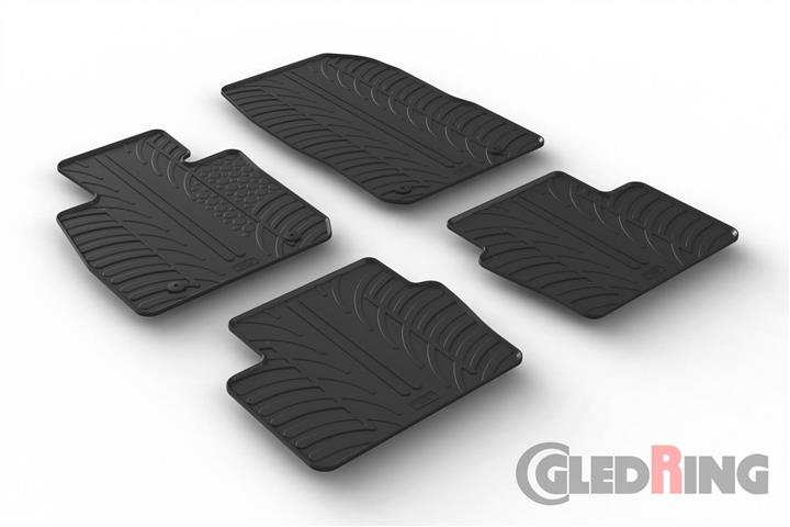 GledRing 0223 Interior mats GledRing rubber black for Mazda Cx-3 (2015-) 0223: Buy near me in Poland at 2407.PL - Good price!