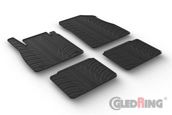 GledRing 0299 Interior mats GledRing rubber black for Nissan Micra (2017-) 0299: Buy near me at 2407.PL in Poland at an Affordable price!