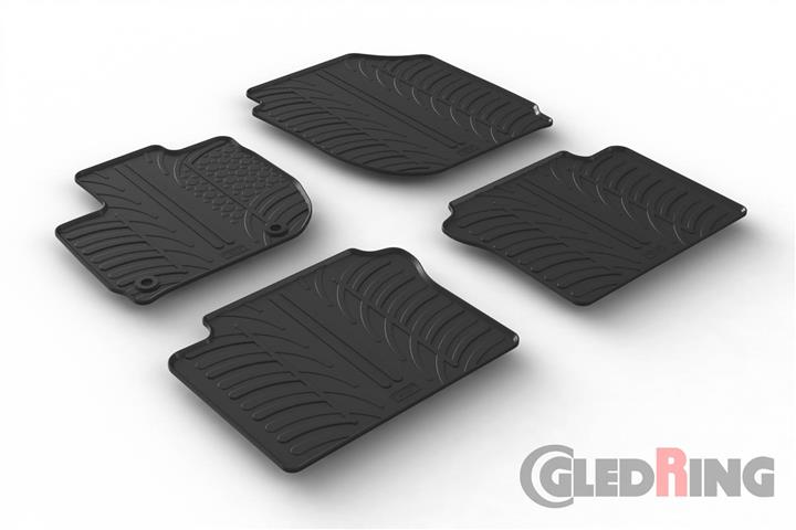 GledRing 0308 Interior mats GledRing rubber black for Honda Hr-v (2015-) 0308: Buy near me at 2407.PL in Poland at an Affordable price!