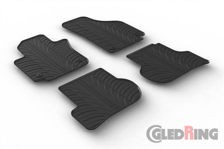 GledRing 0312 Interior mats GledRing rubber black for Seat Altea (2004-2015) 0312: Buy near me in Poland at 2407.PL - Good price!