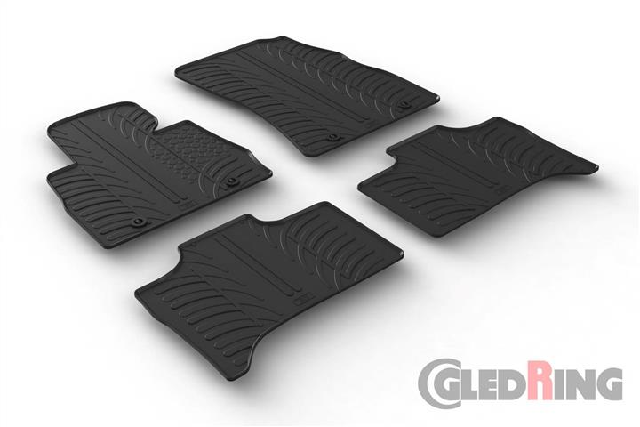 GledRing 0495 Interior mats GledRing rubber black for BMW X5 (1999-2007) 0495: Buy near me in Poland at 2407.PL - Good price!