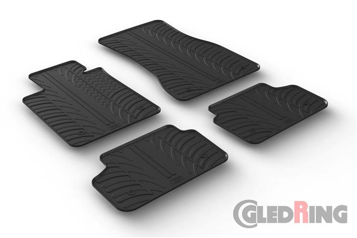 GledRing 0497 Interior mats GledRing rubber black for BMW 5-series (2017-) 0497: Buy near me in Poland at 2407.PL - Good price!