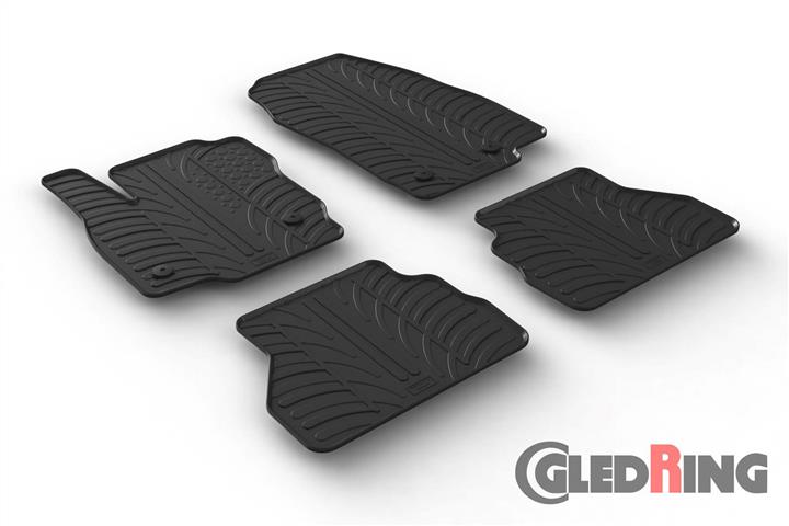 GledRing 0558 Коврики салона GledRing резиновые черные для Ford B-max (2012-) 0558: Отличная цена - Купить в Польше на 2407.PL!
