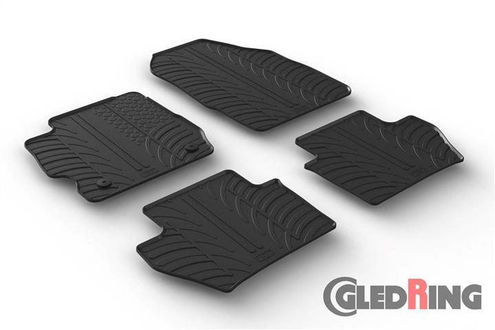 GledRing 0562 Interior mats GledRing rubber black for Ford Ka+ (2017-) 0562: Buy near me in Poland at 2407.PL - Good price!