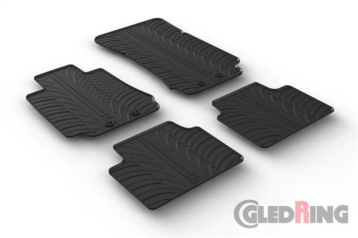 GledRing 0567 Interior mats GledRing rubber black for Alfa Romeo Giulia (2016-) 0567: Buy near me in Poland at 2407.PL - Good price!