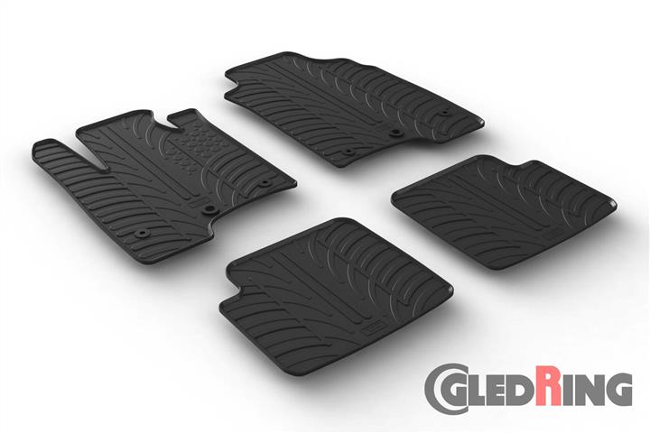 GledRing 0577 Interior mats GledRing rubber black for Fiat Panda (2011-) 0577: Buy near me at 2407.PL in Poland at an Affordable price!