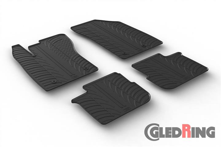 GledRing 0580 Interior mats GledRing rubber black for Fiat Tipo (2016-) 0580: Buy near me at 2407.PL in Poland at an Affordable price!