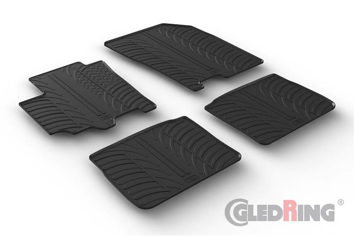 GledRing 0629 Interior mats GledRing rubber black for Suzuki Sx4 (2014-) 0629: Buy near me in Poland at 2407.PL - Good price!